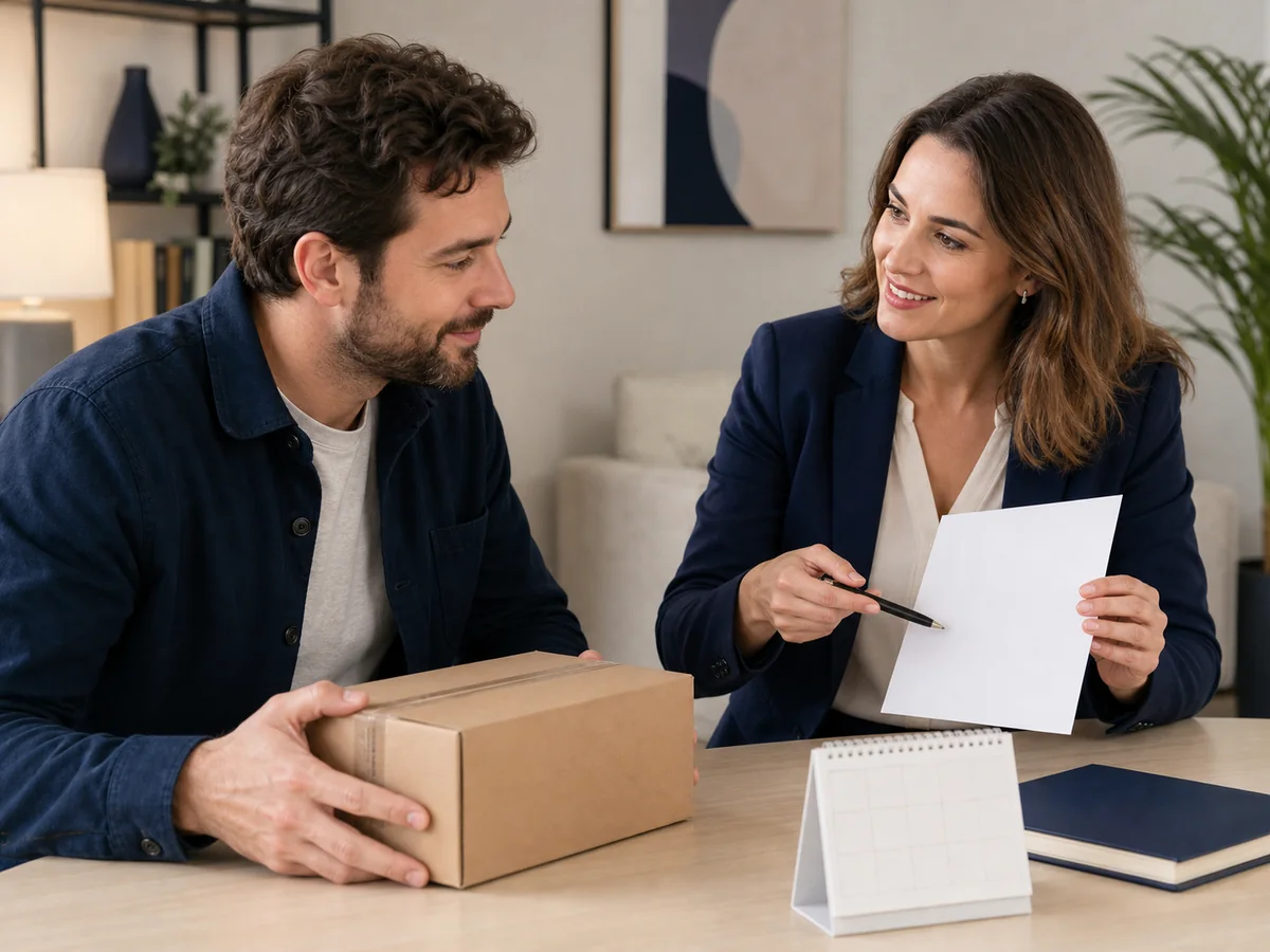 Achat à distance — Se rétracter : délai, exceptions et remboursement : le droit de rétractation permet de changer d’avis après un achat à distance couvert.