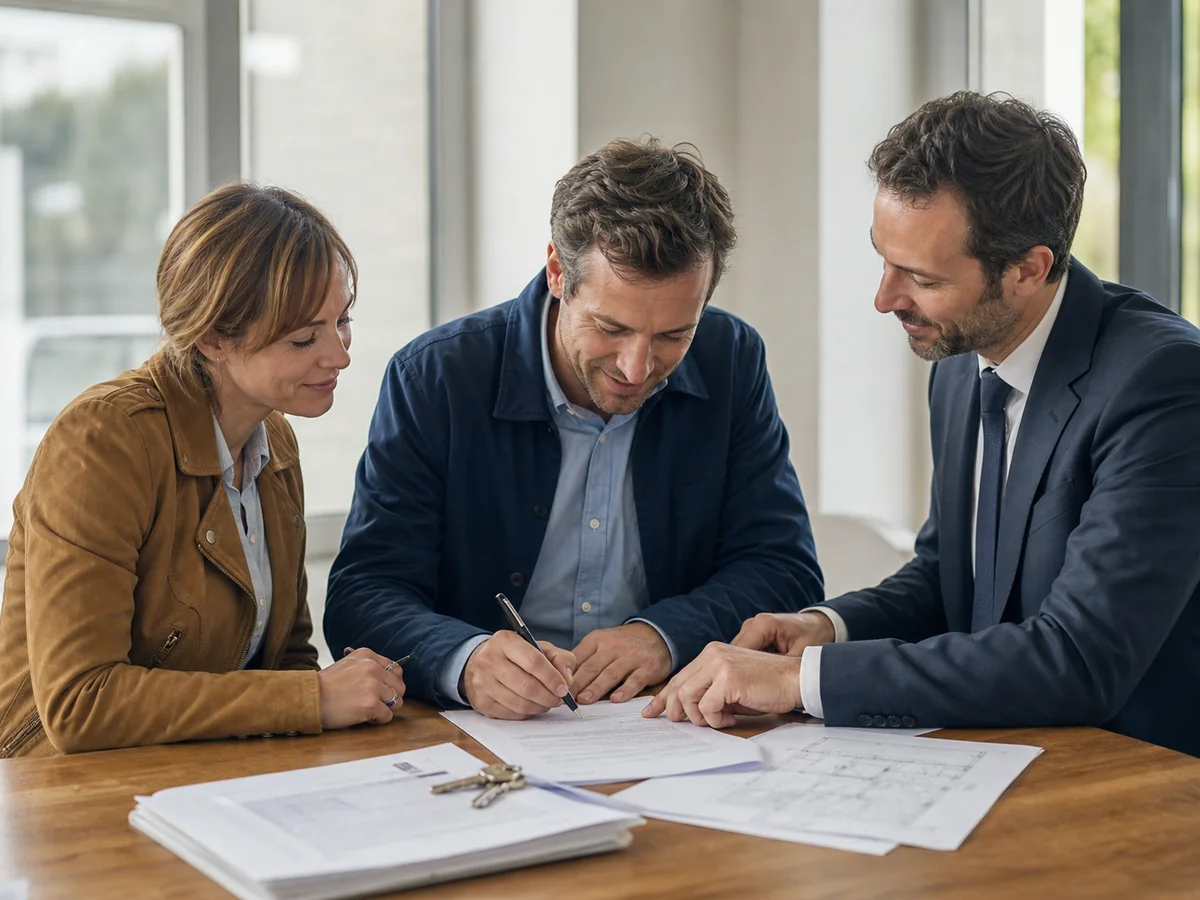 Achat d'un terrain — Signer l'acte et payer au bon moment : avant l'acte authentique, le notaire vérifie la propriété, les hypothèques, les règles d'urbanisme, les servitudes et…
