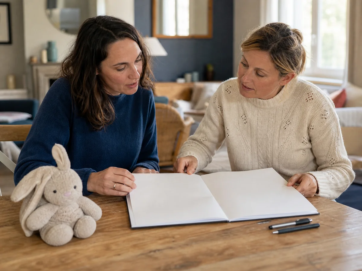 Assistante maternelle — Un contrat pour chaque enfant accueilli : le contrat est écrit et signé au plus tard le jour de l'embauche, en deux exemplaires.
