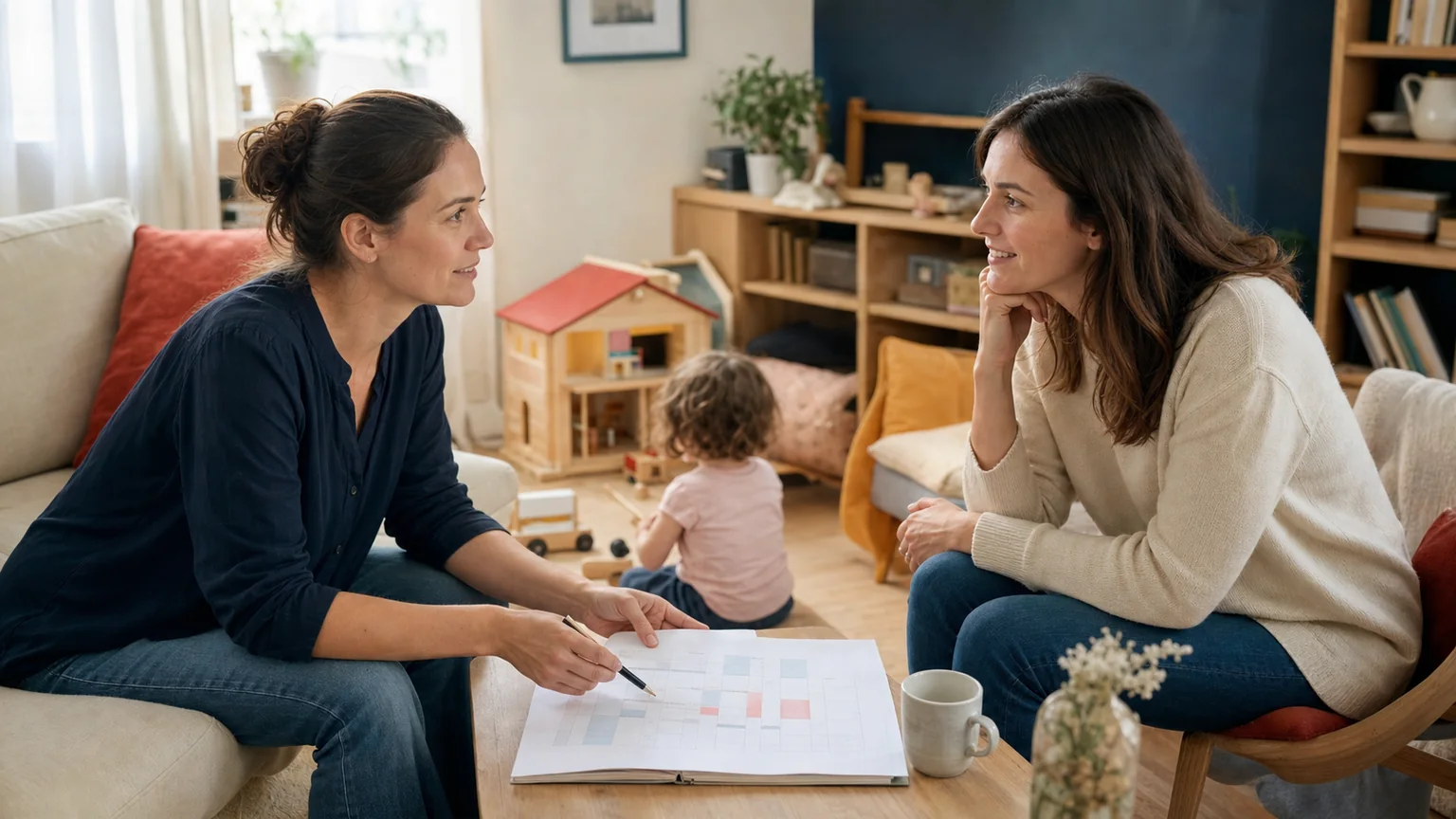 Assistante maternelle, en ouverture d’un dossier qui détaille de l'agrément au choix du lieu d'accueil, un contrat pour chaque enfant accueilli et construire le planning et la mensualisation.