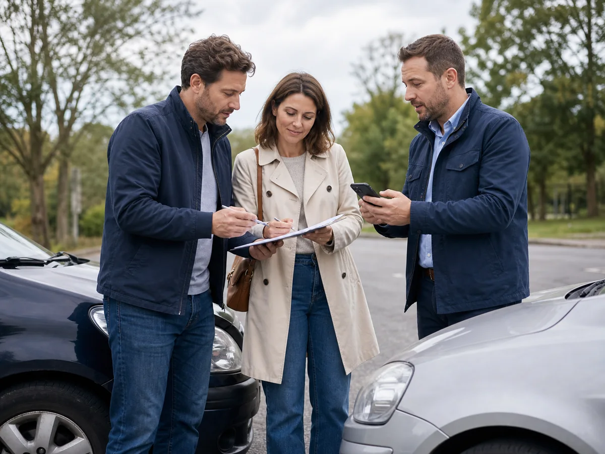 Assurance automobile (véhicule) — Après un accident : documenter, déclarer, suivre : protégez d'abord les personnes et appelez les secours ou les forces de l'ordre lorsqu'il y a un blessé ; le constat…