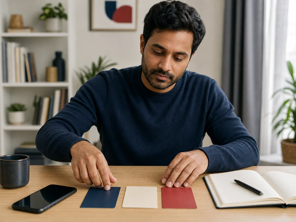 Une personne classe trois situations possibles de découvert bancaire.