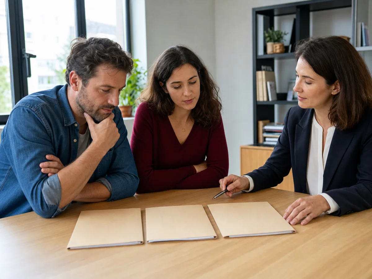 Divorce, séparation de corps, à l’étape « Choisir entre accord, juge et maintien du mariage » : le divorce par consentement mutuel convient lorsque les époux s'accordent sur la rupture et ses conséquences…