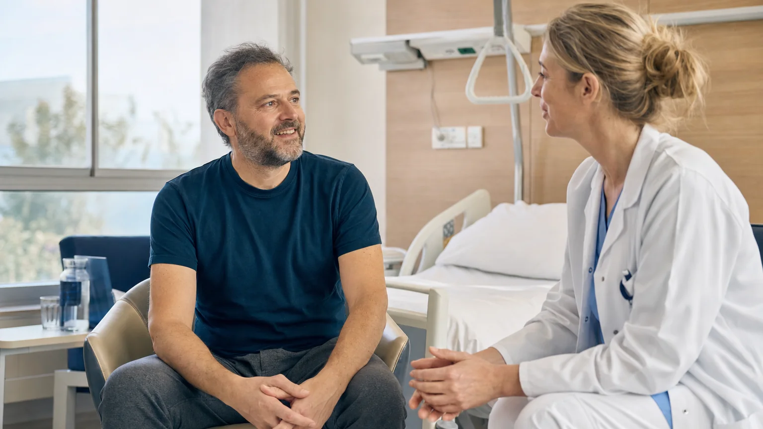 Ouverture du dossier Hospitalisation et soins à domicile, consacré à préparer l'entrée et choisir le bon cadre, comprendre ce qui est remboursé et quand les soins peuvent venir chez vous.