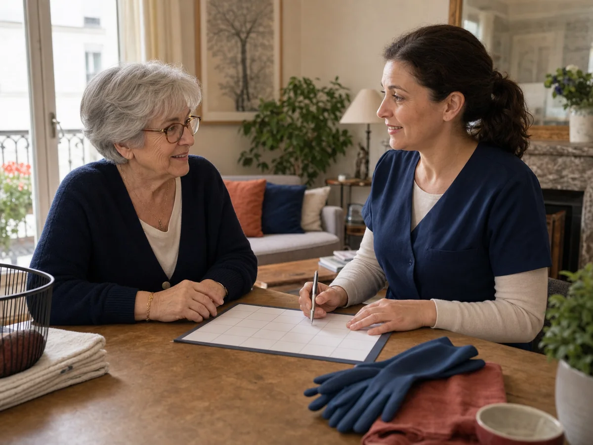 Particulier employeur : aide à domicile (services à la personne), à l’étape « Choisir qui porte le rôle d'employeur » : en emploi direct, vous recrutez, donnez les consignes, payez et déclarez le salarié.