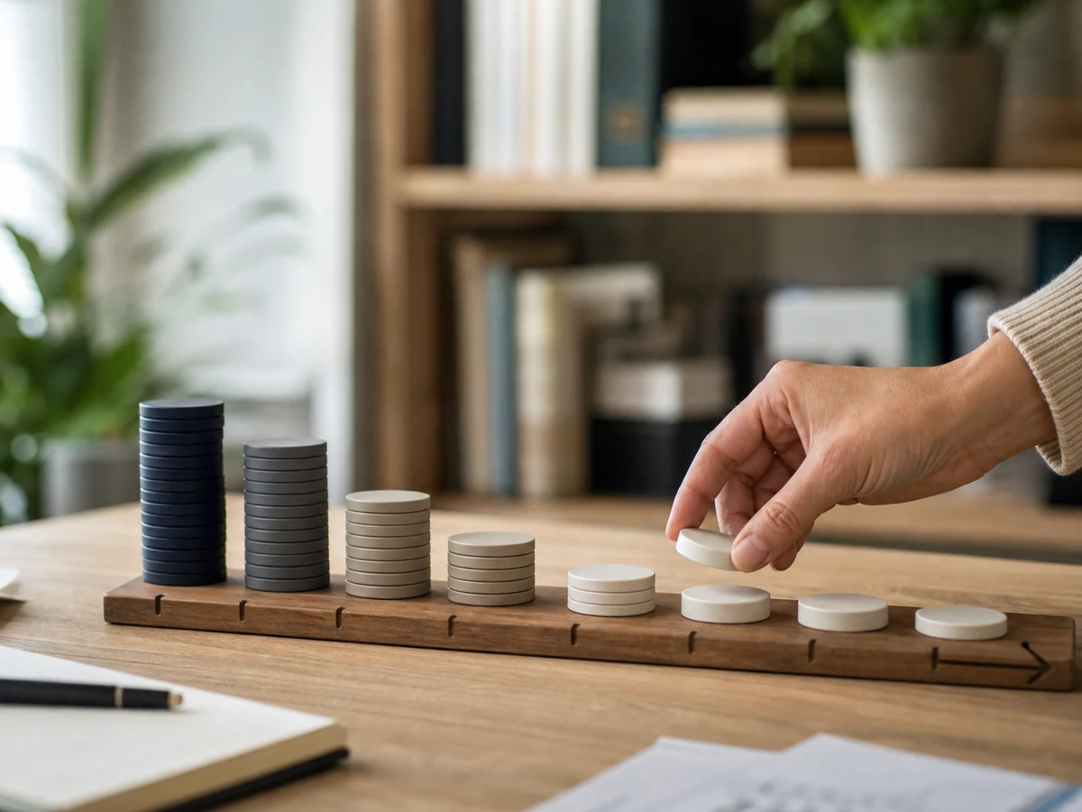 plan d'épargne retraite (PER) individuel — des jetons financiers illustrent une baisse possible de la valeur d’une épargne.