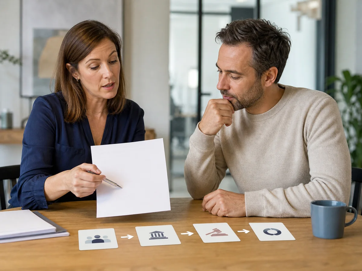 Identifier la procédure et le titre, dans le parcours Saisies et recouvrements : le créancier peut recouvrer une dette reconnue par un titre exécutoire en utilisant une procédure civile d’exécution.